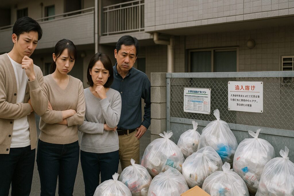 誰が出したかわからないゴミの場合