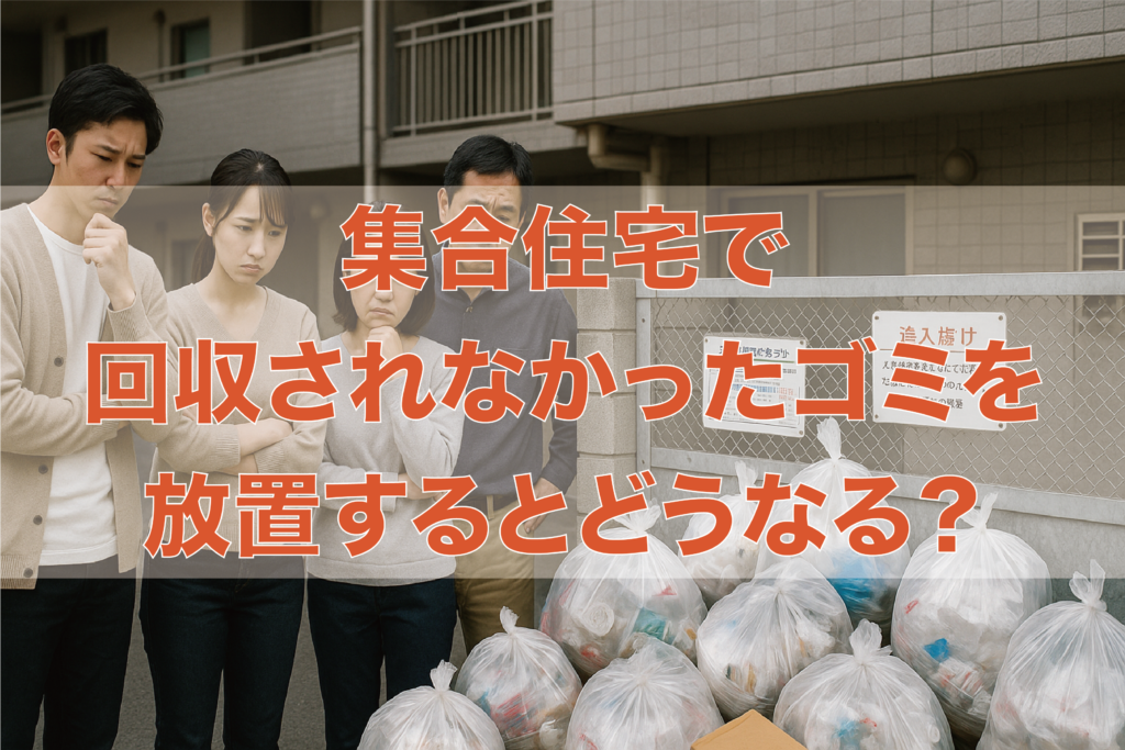 集合住宅で回収されなかったゴミを放置するとどうなる？